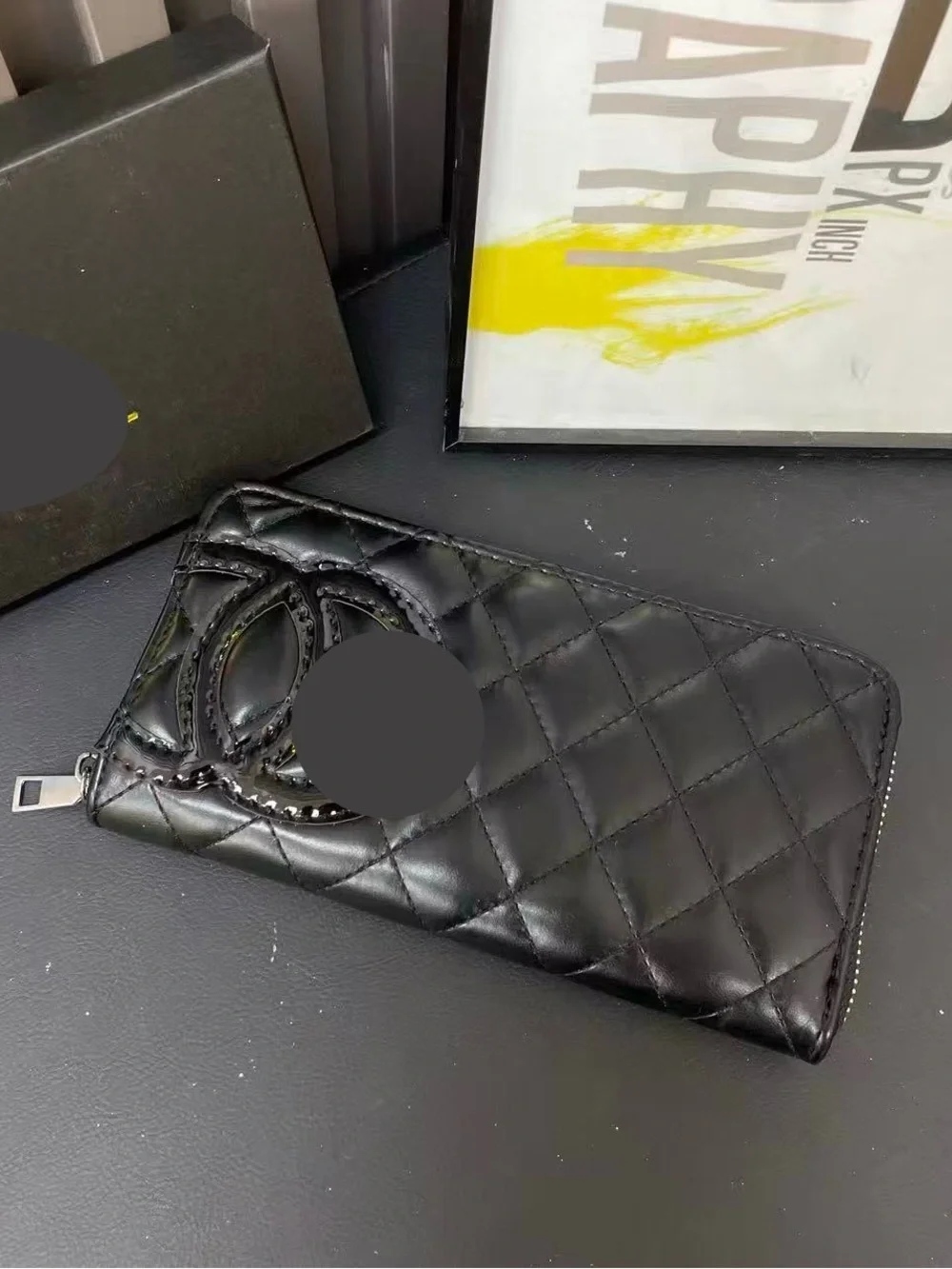New women’s black fashion wallet